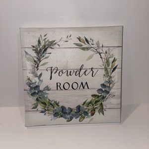 Powder Room Sign